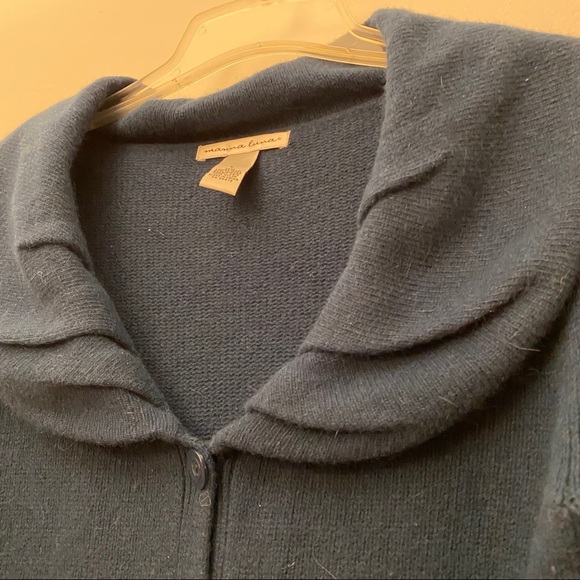 Marina Luna Cardigan with Oversized Collar - Picture 5 of 6